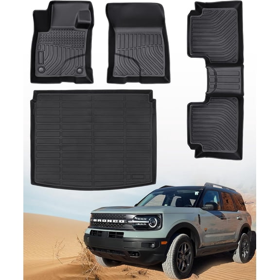 Floor Mats Cargo Liner for Ford Bronco Sport 2021-2026