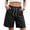 Black, variant on ITSAME Womens Cotton Shorts Comfy Breathable Elastic Waist with Pockets Summer Loose Casual Shorts Gray Size M