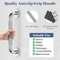"Bathroom Safety Grab Bar, 16"" Antislip Shower Handle for Elderly