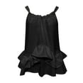 thumbnail image 3 of Cathalem Tank Tops for Women Built In Bra Basic Ribbed Knit Fitted Tunic Tops,Black M, 3 of 4
