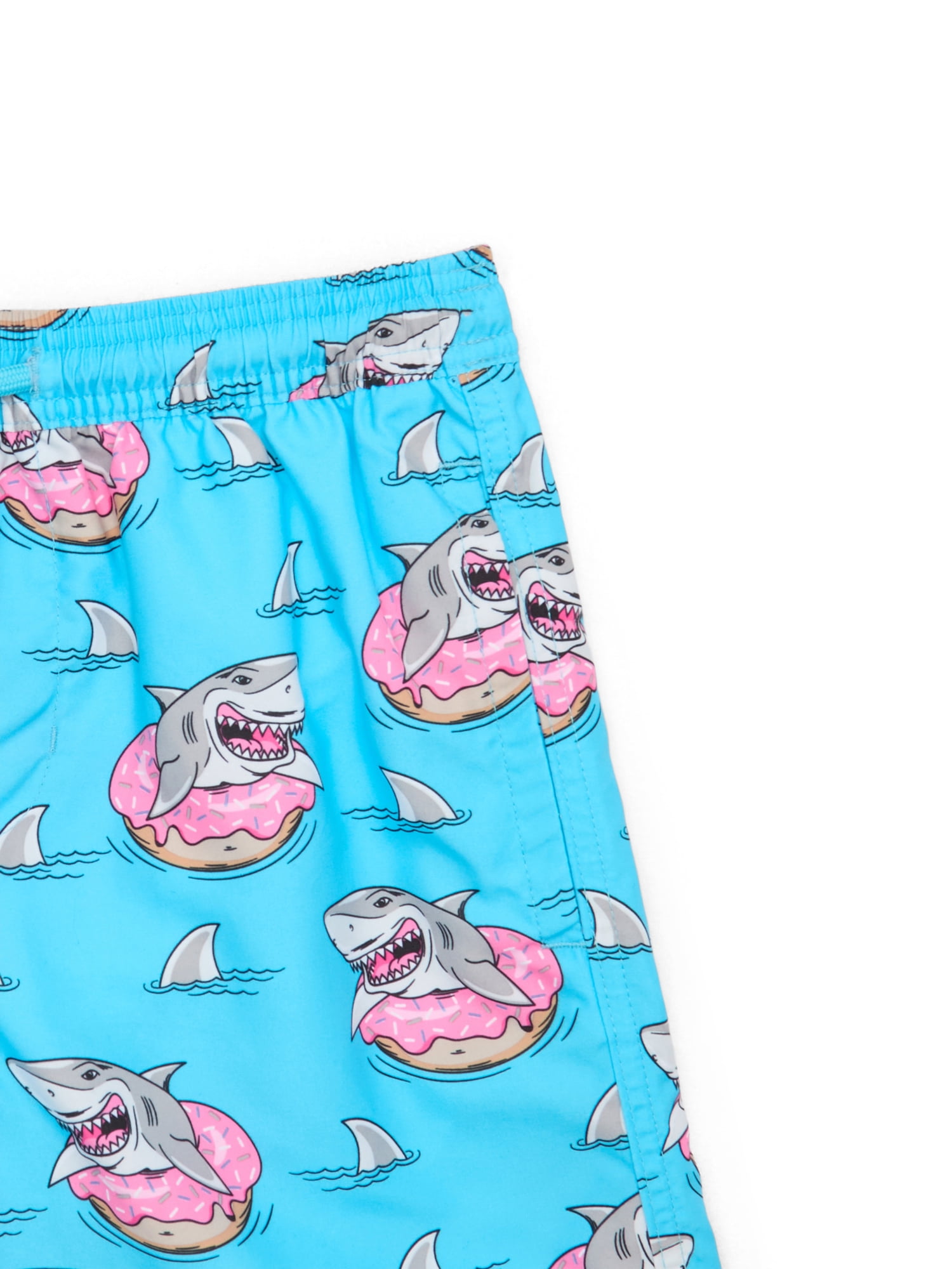 Wonder Nation Boys Quick Dry Rigid Swim Trunks with UPF 50+, Sizes 4-18 & Husky