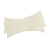 Unique Bargains 2 Pack Microfiber Body Pillow Cases Cream 20" x 54"