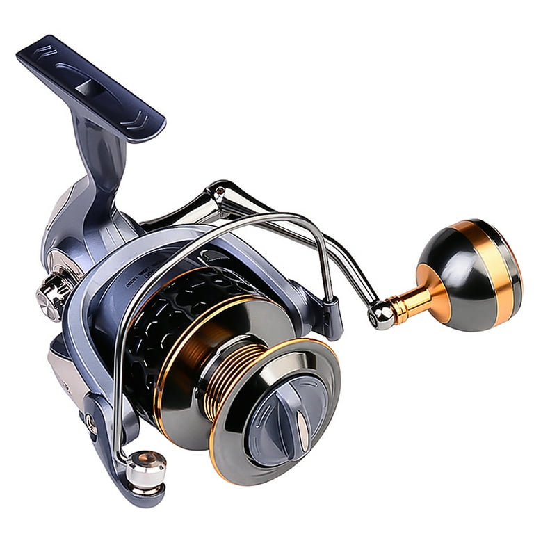 Proberos Spinning Reel Fishing Reel with Left Right Interchangeable Full Metal Spool Fishing Tackle Bait Casting Reel, Size: DR7000