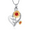Red, variant on Sunflower Cremation Jewelry Heart Urn Necklace You're My Sunshine Sunflower Heart Pendant Necklace for Ashes for Women Human Pet Memorial Crystals Pendant
