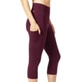 thumbnail image 3 of Terry Bike Pants Women Padded Wayfarer Cycling Capris Pants With Padding 20 Inch Long High Waisted Padded Bike Knicker, 3 of 11