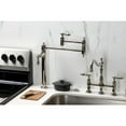 thumbnail image 2 of Kingston Brass KS3706AL Restoration Deck Mount Pot Filler Faucet, Polished Nickel, 2 of 8