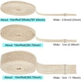 thumbnail image 2 of 1Bag 4 Rolls 3 Sizes Burlap Fabric Ribbon for Craft Making Tan 1/4 inch(6mm)~ 1-1/4 inch(30mm) 10m/roll, 2 of 7