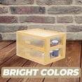thumbnail image 4 of TUIBELYN Mini Plastic Drawer Organizer for Desk/Home/Office - Yellow, 4 of 6