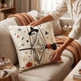 thumbnail image 5 of Sahpxhe Halloween Ghost Print Cotton Pillow Covers,17.7Inch Spooky Halloween Decorative Cushion Throw Pillow Case for Sofa Couch Home Holiday Party Decoration Multicolor-D, 5 of 7