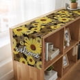 thumbnail image 6 of Table Runners 108 Inches Long Dress Scarves, Spring Daisy Farmhouse Coffee/Dining/Kitchen Table Runner for Living Room, Botanical Brown Yellow Flowers Oil Painting 13x108 Inch, 6 of 9