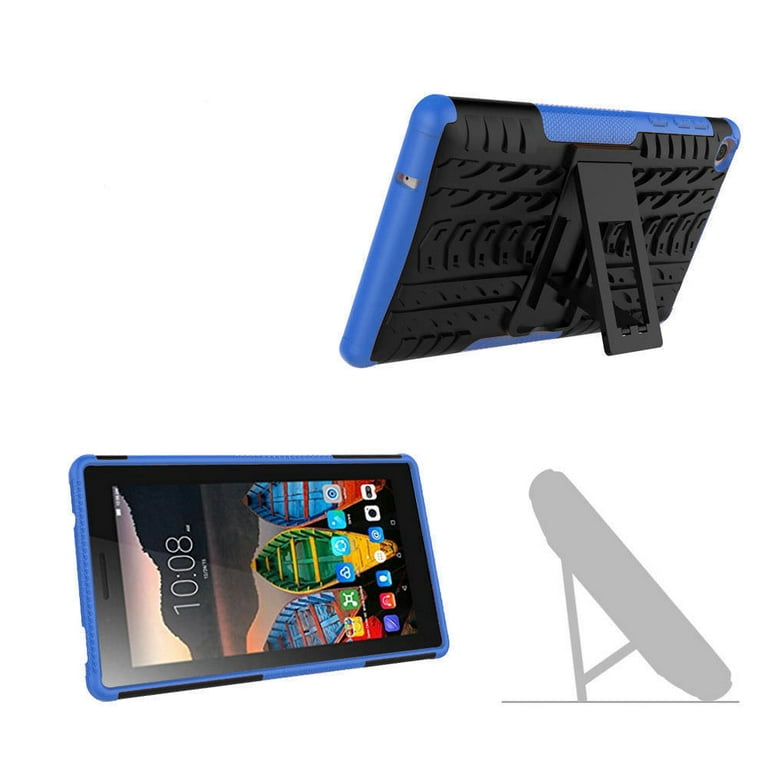 Offer Danser wakker worden Goldcherry For Lenovo Tab 3 Essential TB3-730F Case Hybrid Armor with Stand  Detachable Dual Layer Protective Shell Hard Back Cover For Lenovo Tab 3 7  inch Models TB3-730F, TB3-730X(Blue) - Walmart.com