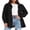 Black, variant on Zeagoo Womens Plus Size Corduroy Button Down Shirts Long Sleeve Oversized Fall Blouses Tops Casual
