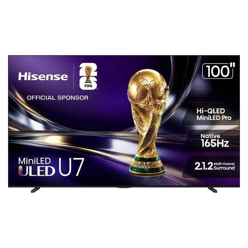 Hisense 100" U7 Series MiniLED QLED UHD 4K HDR Smart Google TV (100U7SG) gallery view