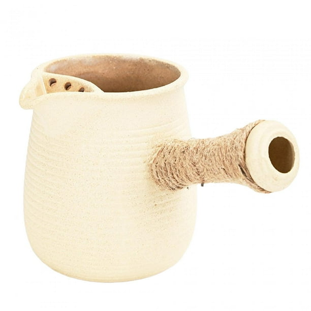 Tetera tradicional china de 19 oz, tetera para hervir agua, tetera para cocinar Beige