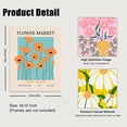 thumbnail image 5 of Flower Market Poster Set of 6, Vintage Flower Market Wall Art Prints, Abstract Colorful Floral Wall Art Decor, Minimalist City & Flower Canvas Painting Pictures for Aesthetic Room, Bedroom, Living, 5 of 6