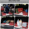 thumbnail image 3 of Qpednta Machine Washable Trunk Mat 29"x39" Red Snowman Cargo Liner, Non-Slip Polyester Carpet Stain Resistant Dustproof Vehicle Interior Accessories Rear Cargo Protector Fits SUV Sedan Truck, 3 of 7