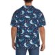 thumbnail image 3 of Fotbe Sea Sharks Camisa Estampada de Manga Corta para Hombre, Casual de Verano, Estilo Playero, Sin Arrugas-Small, 3 of 5