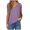 Tank Tops for Women Plus Size-Purple, variant on Homenesgenics Tank Tops for Women Plus Size Women's Solid Color Lazy Loose Casual Camisole Tops Black S