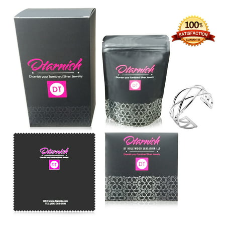 Dtarnish Kit- Jewelry Cleaning Kit for Silver Tarnish Remover for Silver Jewelry Polish Silver, Silver Jewelry Cleaner