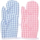 thumbnail image 3 of Guantes de horno resistentes al calor (4 unidades), guantes decorativos para hornear, guantes para parrilla anti-quemaduras, 3 of 8
