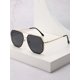 thumbnail image 1 of 1pc Men's Metallic Frame Square Fashionable Eyeglasses Suitable For Daily Wear, 1 of 4