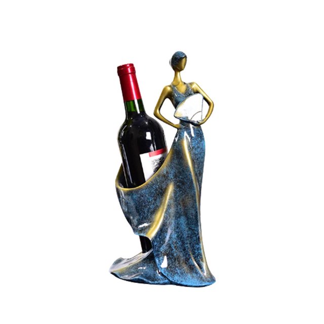 Resina Retro Para Vino, Soporte De Diosa, Decoración De Muebles Para El Hogar, Artesanías, Estante Para Botellas De Vino Para Bar Y Adornos De Ktv, Decoración Creativa Para El Hogar Advancent HA043027-01