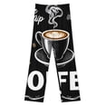 thumbnail image 3 of Coffee Beans Cup Pajama Pants Comfortable Elastic Waist Pajamas Fashion Sleepwear Bottoms Plus Size Homewear, 3 of 6