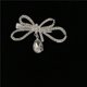 thumbnail image 5 of Pinza de cabellero con lazo de cristal de moda llena de mujeres plateadas con de imitación Yuyangstore Pinza de pelo, 5 of 7