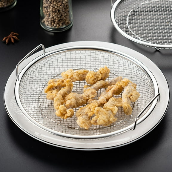 OFFIGAM Stainless Steel Frying Basket Set for Deep Frying and Draining, Ideal for Home and Commercial Kitchen Use
