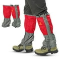 thumbnail image 1 of FHBVT Couvre-Chaussures de Neige Extérieur Réglables Imperméables Coupe-Vent Jambières de Randonnée 16.9 Po Haut 13.2 Po Milieu 15.4 Po Bas Protection Mollet Antidérapant pour Randonnée Ski Camping d'Hiver Sports de Neige, 1 of 2