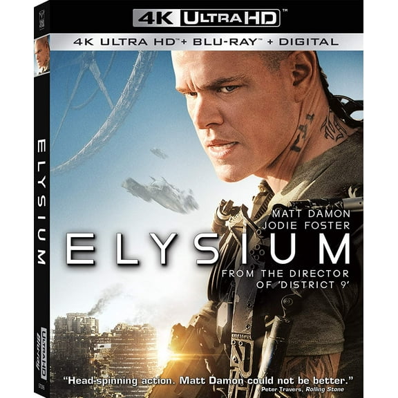 Sony Pictures Entertainment New Elysium (4K, Blu-ray, Digital) [2013]