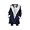 2-navy, variant on Womens Plus Size Winter Coats Warm Sherpa Fleece Lined Jackets Hooded Parka Faux Suede Pea Coat Outerwear 2024