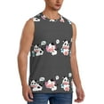 thumbnail image 2 of Haiem Men's Cute Farm Milk Animal Print Tank Tops Summer Sleeveless Cut Off Workout T-Shirts Fitness Vest Athletic Undershirts-3X-Large, 2 of 8
