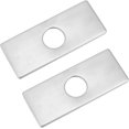 thumbnail image 1 of 2 piezas de 34,5 mm, tapas de orificios, placa de cubierta para grifo de baño, placa de cubierta de fregadero de acero inoxidable 304, placa de escudo de grifo de baño 3 en 1 para grifo de fregadero, 1 of 6