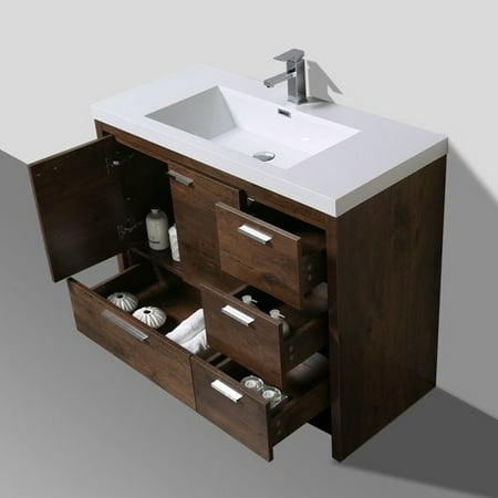 Corrigan Studio Gerard Free Standing Modern 41 Rectangular Single Corrigan Studio Gerard Free Standing Modern 41 Rectangular Single Bathroom Vanity Set