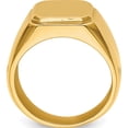 thumbnail image 2 of Stainless Steel Polished Yellow Ip-Plated Signet Ring (Size 10) Made In China sr654-10, 2 of 5