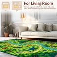 thumbnail image 2 of Flatwoven High Traffic Area Rug, Dynamic Jurassic Off Road Experience, Non Slip, Stain Resistant, Washable Area Rugs for Living Room, Bedroom(Green, 4X6), 2 of 8