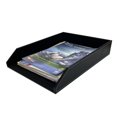 thumbnail image 1 of UnionBasic PU Leather Stackable Office File Document Tray Case Rack Desk File Document Organizer Holder (1-Layer, Black), 1 of 10