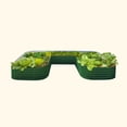 thumbnail image 4 of Vego garden 17" Tall U-Shape Raised Garden Bed Metal Planter Box for Vegetables Flowers Ground Jumbo Size, 4 of 6