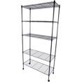 thumbnail image 2 of DIY 5-Tier Black Metal Wire Shelving Unit, 5 Tier Storage Shelves, Adjustable Modern Wire Shelf Rack for Pantry, Kitchen, Bathroom, Closet, 2 of 6