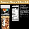 thumbnail image 2 of KIND ZEROg Added Sugar Bars, Keto Friendly, Caramel Almond and Sea Salt Flavored, 6.2oz Box (5 Bars), 2 of 8