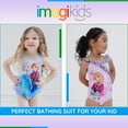 thumbnail image 3 of Disney Frozen Princess Anna UPF 50+ V-neck One Piece Bathing Suit Toddler to Little Kid, 3 of 5