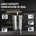 thumbnail image 7 of 304 Stainless Steel 8 Gallon Beer Brew Fermentor, Brewing Bucket with Lid, Handle, Valve, Spigot & Thermometer, Home Brewing Supplies Kit, Kettle Stock Pot for Fermentation, 7 of 7