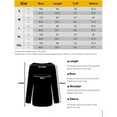 thumbnail image 2 of Uhndy Women's Crew Neck Stripe Leopard Pocket Stitching Long Sleeve Tops, 2 of 5