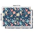 thumbnail image 5 of Pioneer Flower Floral Print Pattern Summer Placemats Table Placemats Set Of 6-Linen Kitchen Washable Placemats Table Mats 12x18 Inch Non-Slip Heat Resistant, 5 of 5