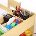 thumbnail image 6 of Luku Modern Toddler Craft Play Wood Activity Desk，Kids Art Table with Large Storage Shelves for Writing Drawing,Nursery, Children's Wooden Furniture for Daycare/Classroom/Home, 6 of 9