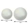 thumbnail image 5 of HEVIRGO 10 Pcs 50mm 60mm Creative DIY Craft White Foam Ball Spheres Ornament Blue, 5 of 8