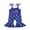 Blue, variant on Toddler Girl Independence Day 6M 12M 18M 24M 2T 3T 4T 5T 6T Romper Letter Embroidery Stars Print Sleeveless Tie-Up Jumpsuit Patriotic Bell Bottoms