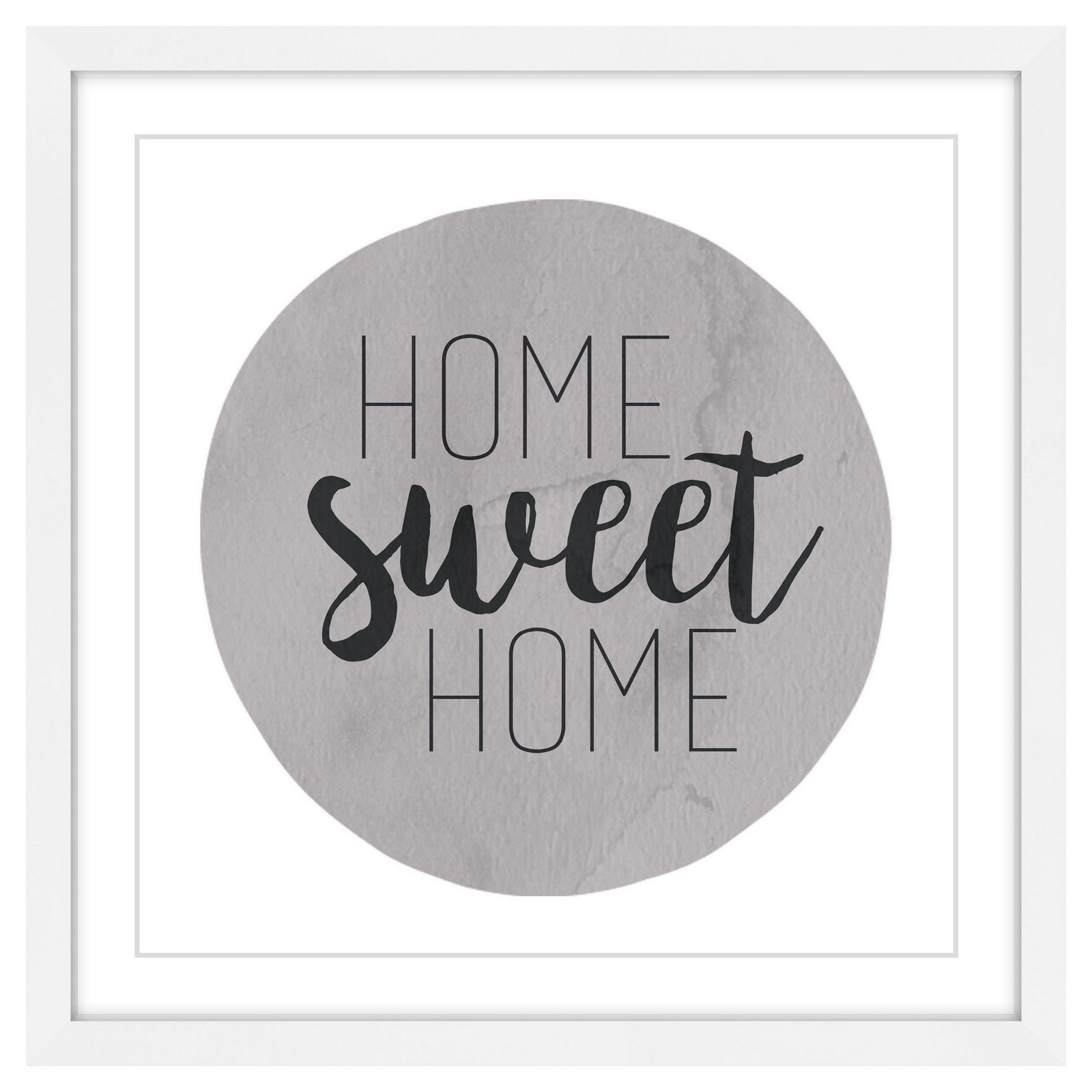 Marmont Hill "Home Sweet Home" by Diana Alcala Framed Painting Print