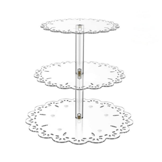 Cupcake Stand Candy Fruit Display Plate Decor Dessert Stands Acrylic